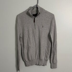 Polo by Ralph Lauren Gray Zip Up Sweater